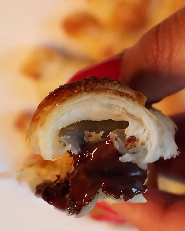 3 Ingredient Mini Chocolate Croissants
