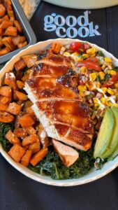 BBQ Chicken & Sweet Potato Bowls