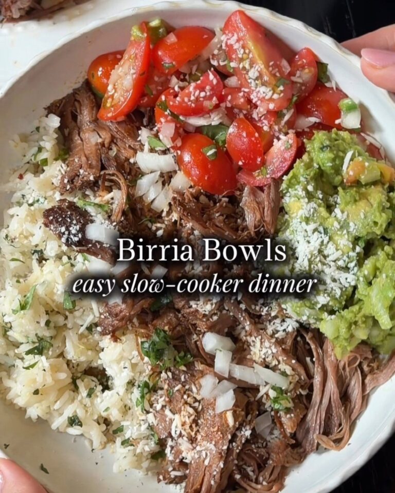 Birria Beef Bowls with Cilantro Lime Rice