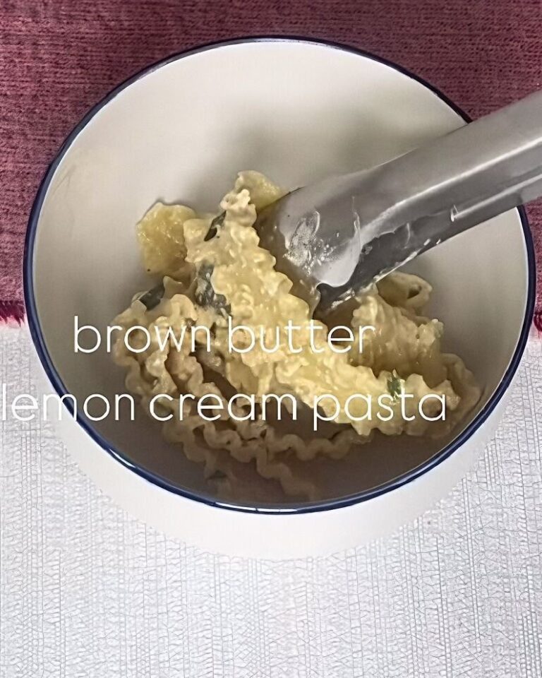 Brown Butter Lemon Cream Pasta