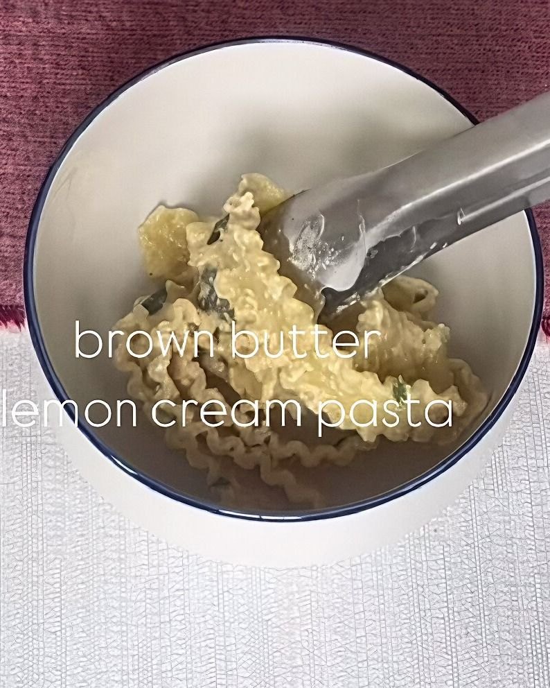 Brown Butter Lemon Cream Pasta