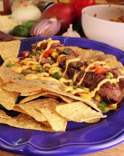Carne Asada Tacos with Mango Salsa