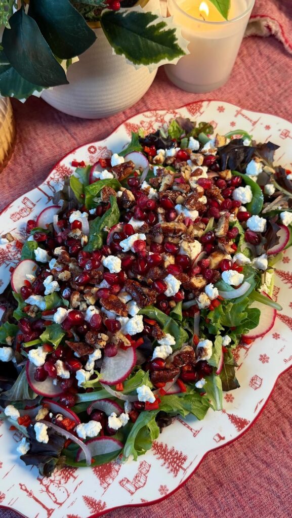Christmas Crunch Salad with Maple Vinaigrette