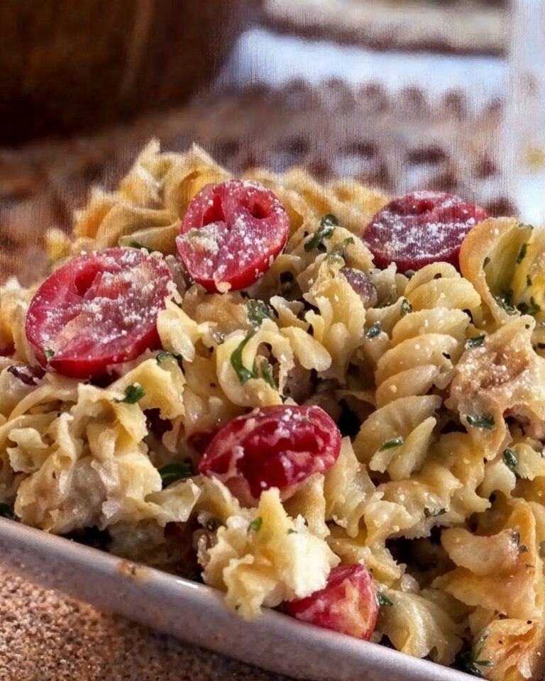 Creamy Hot Honey Basil Pasta Salad (Healthy + High-Protein!)