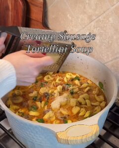 Creamy Sausage Tortellini Soup
