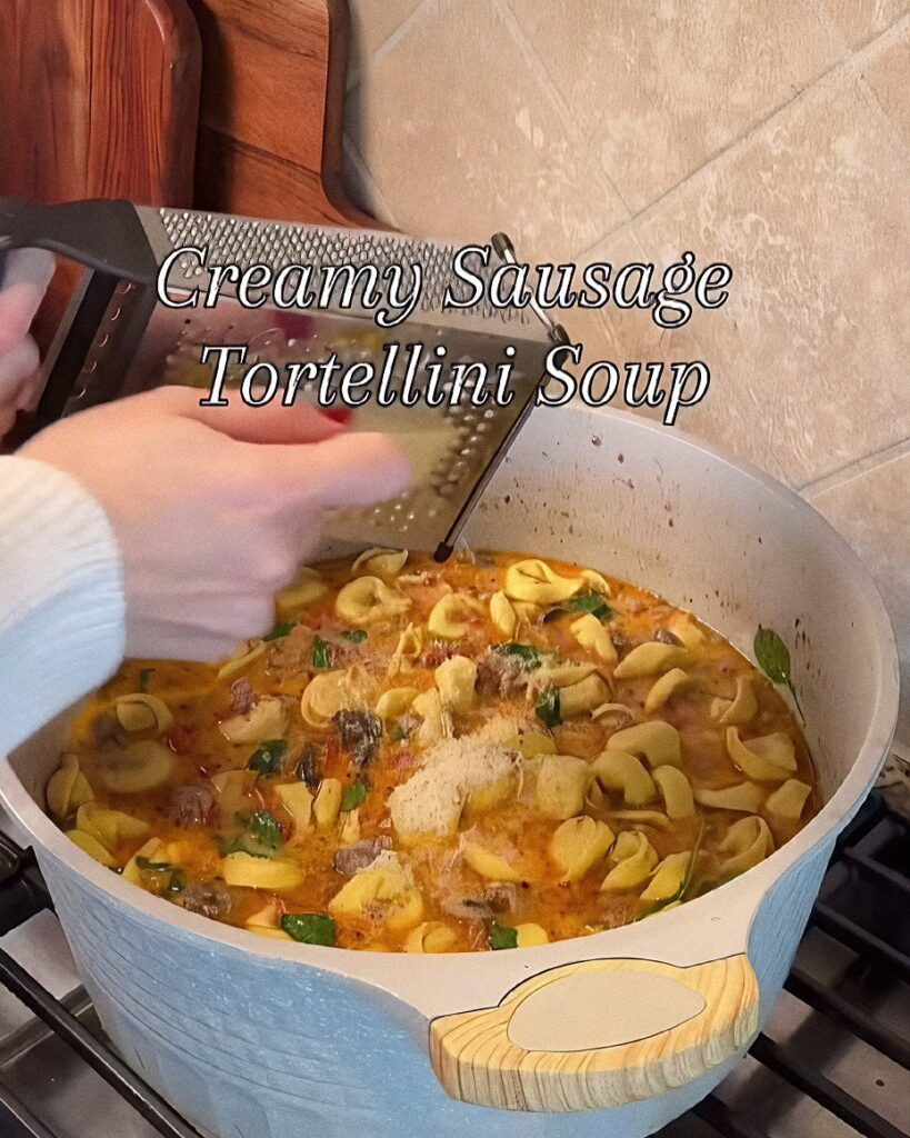 Creamy Sausage Tortellini Soup
