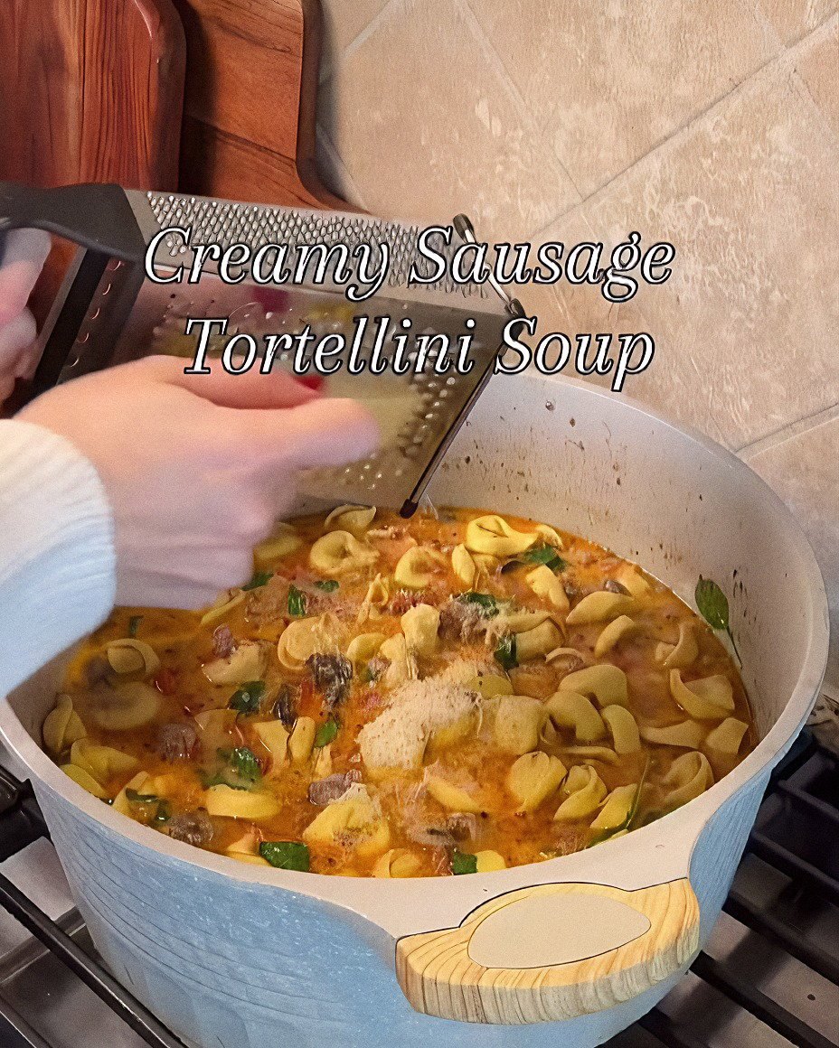Creamy Sausage Tortellini Soup