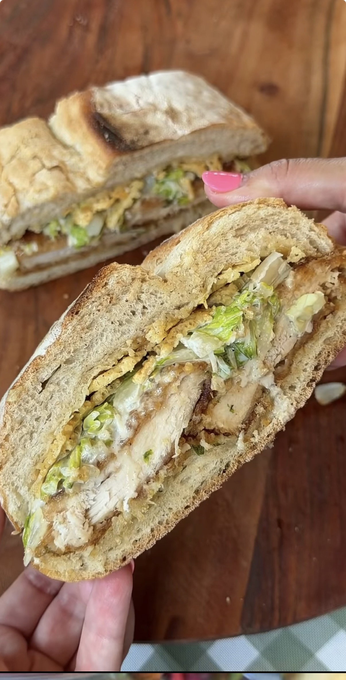 Crispy Chicken Caesar Sandwich