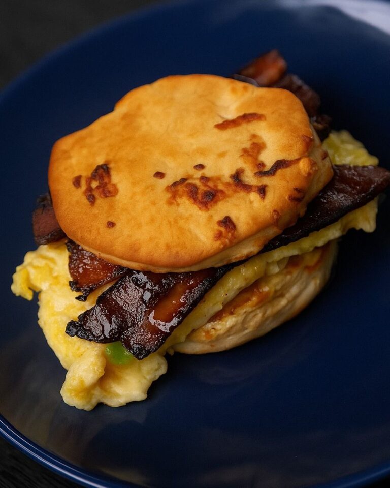 Flaky Biscuit Breakfast Sandwich