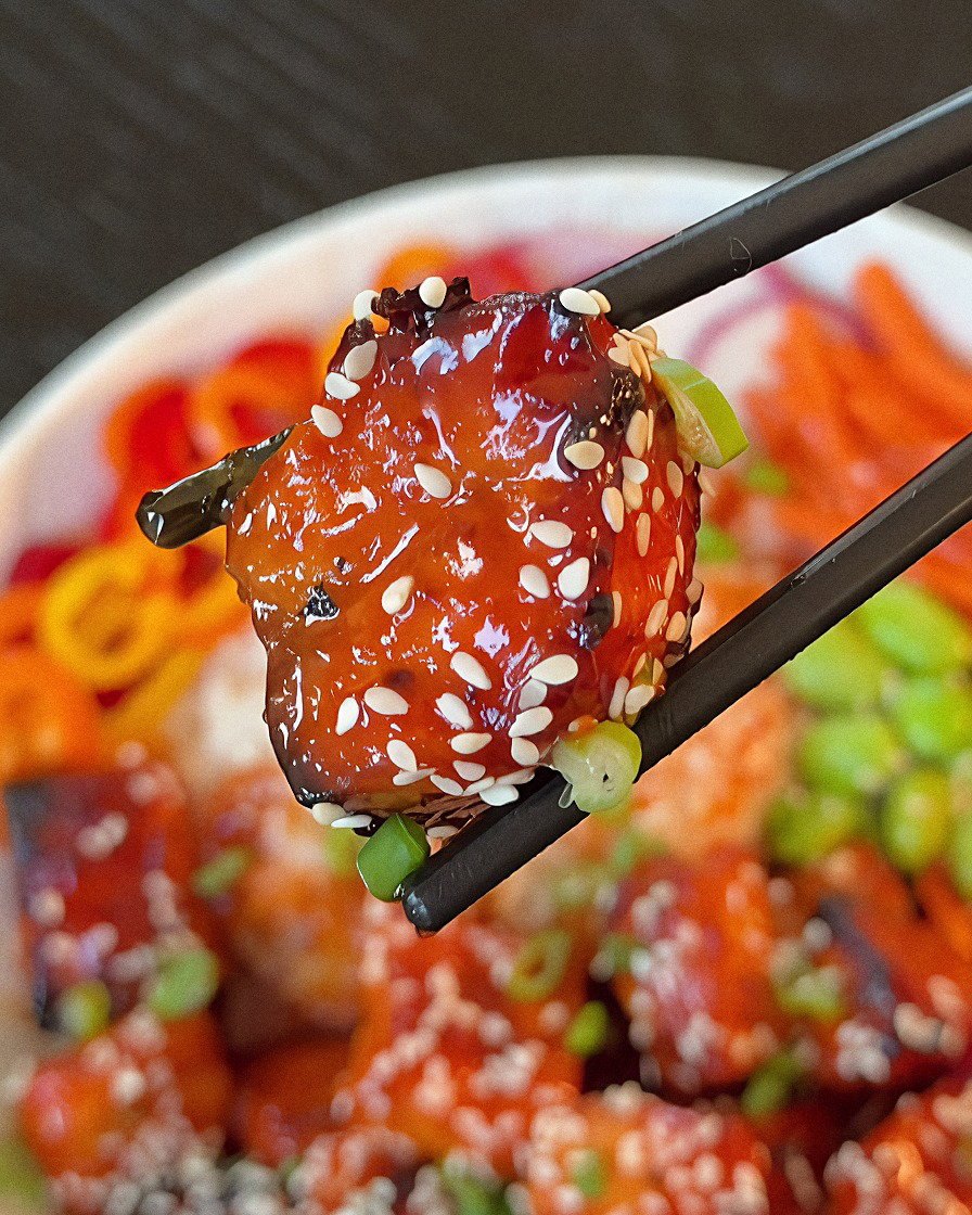 Gochujang Salmon Bite Bowls