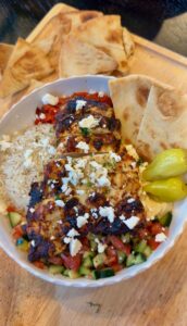 Greek Bowl with Air-Fried Greek Yogurt Chicken