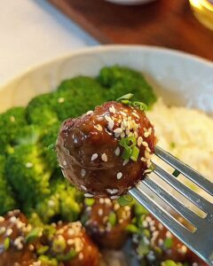 Honey Garlic Turkey Meatballs