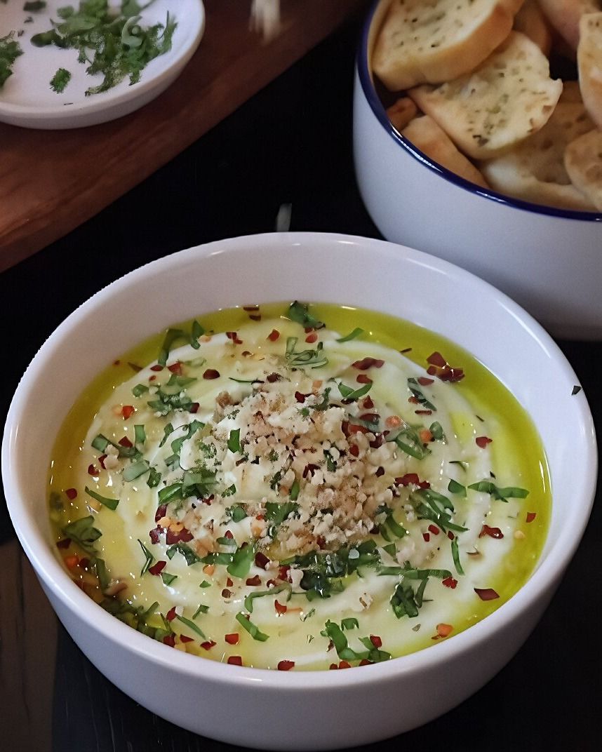 Hot Honey Whipped Ricotta
