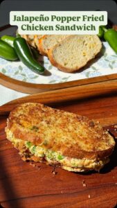 Jalapeño Popper Fried Chicken Sandwich