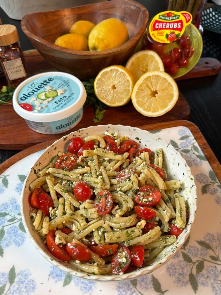 Lemon Feta Pasta Salad