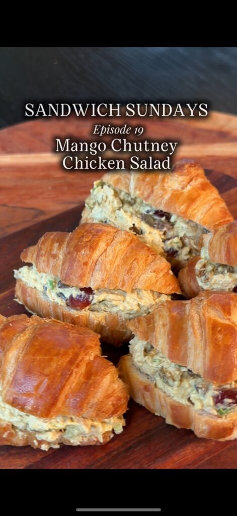 Mango Chutney Curry Chicken Salad Sandwich
