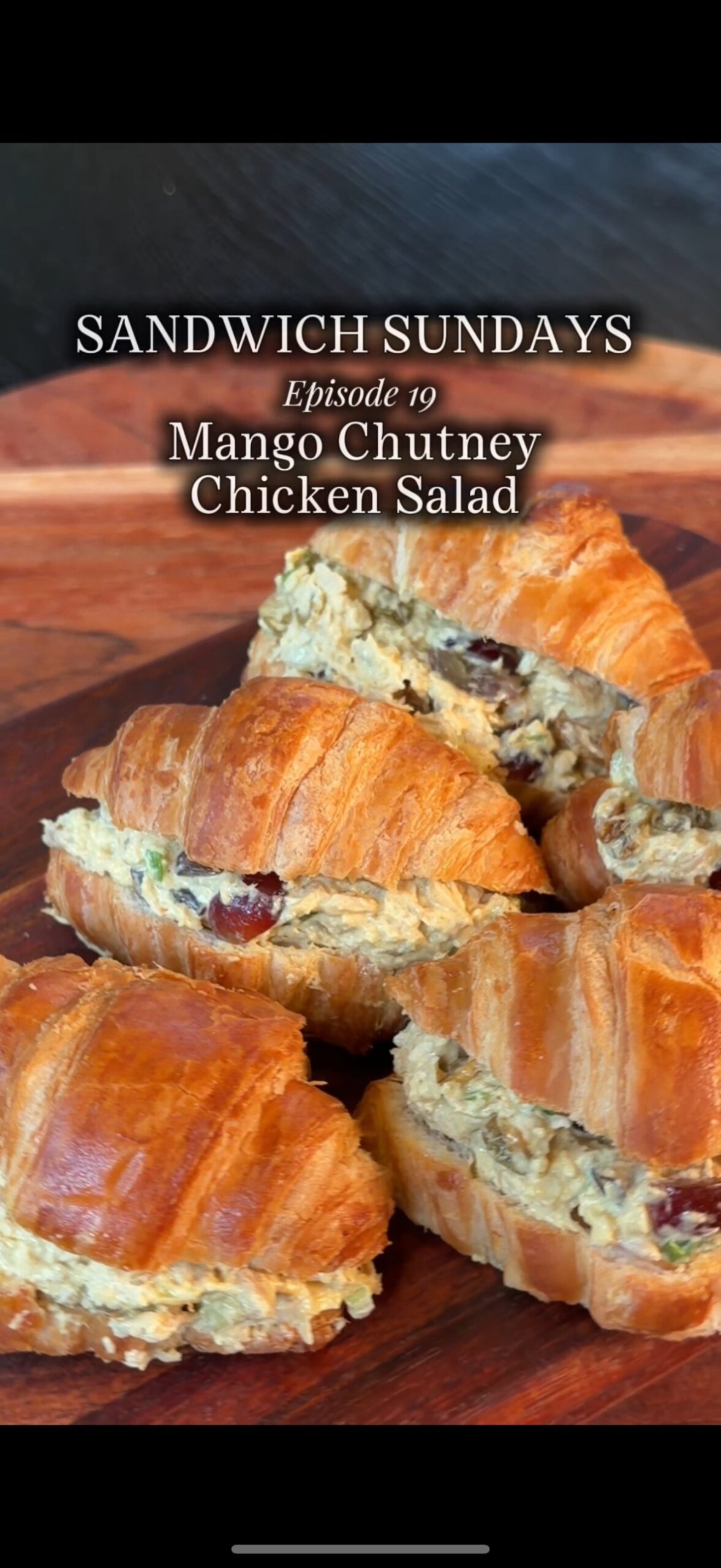 Mango Chutney Curry Chicken Salad Sandwich