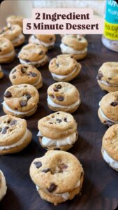 Mini Chocolate Chip Cookie Sandwiches