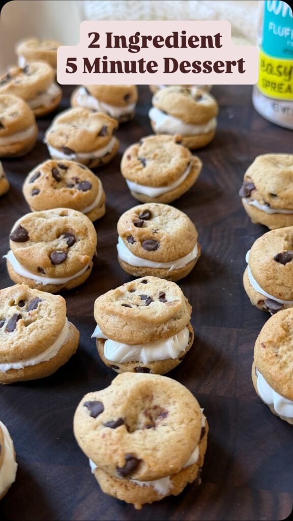 Mini Chocolate Chip Cookie Sandwiches