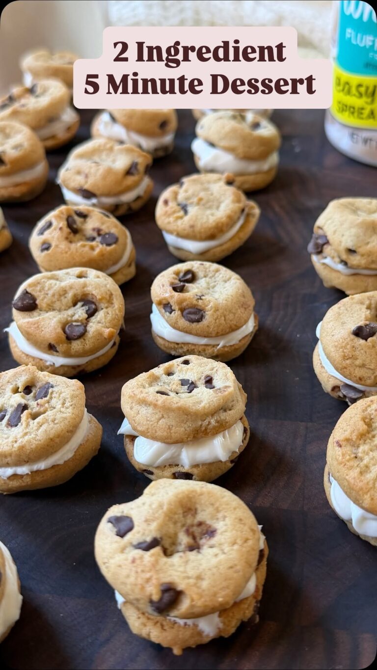 Mini Chocolate Chip Cookie Sandwiches
