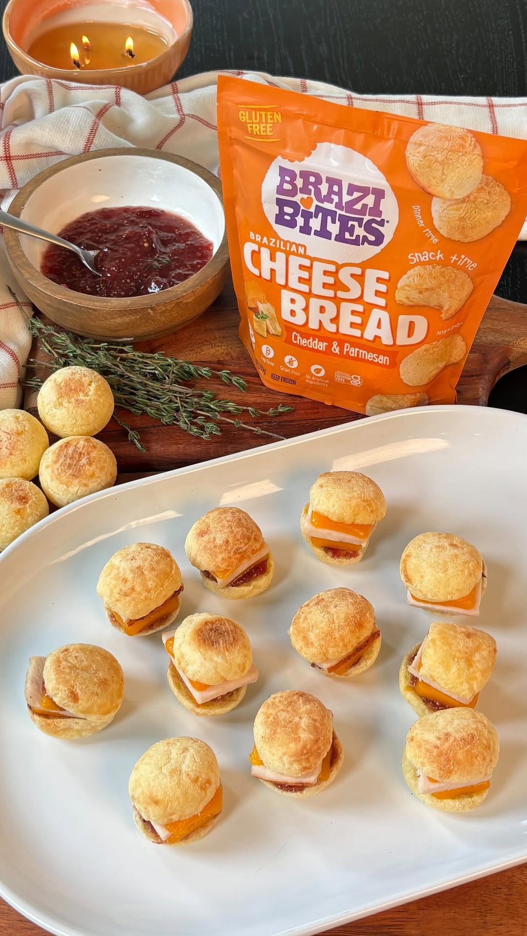 Mini Cranberry Turkey Sandwich Bites