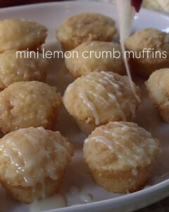Mini Lemon Crumb Muffins