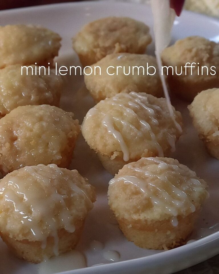 Mini Lemon Crumb Muffins