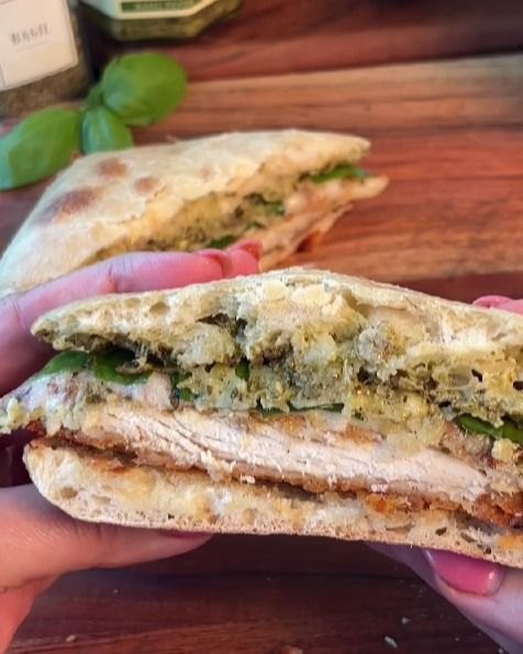 Pesto Chicken Parm Sandwich