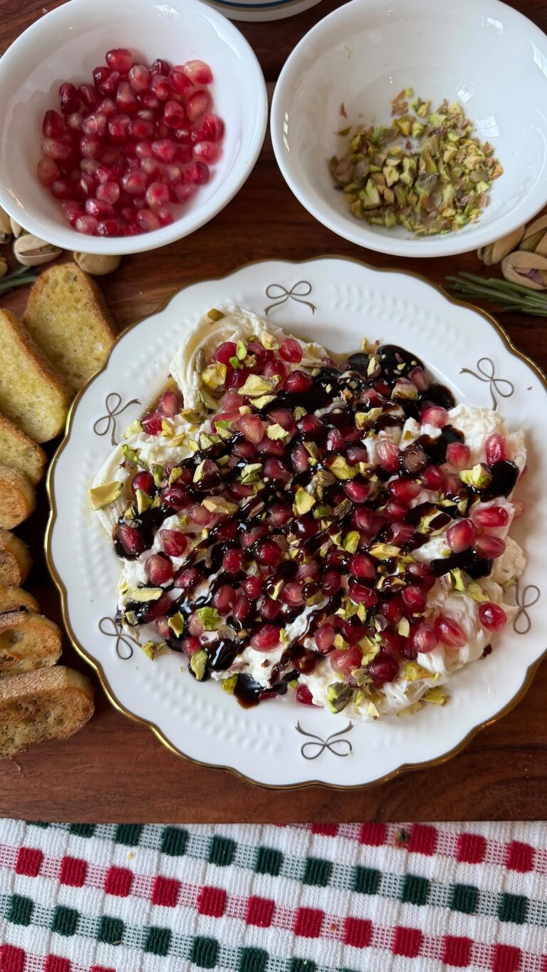 Pomegranate & Pistachio Burrata Dip
