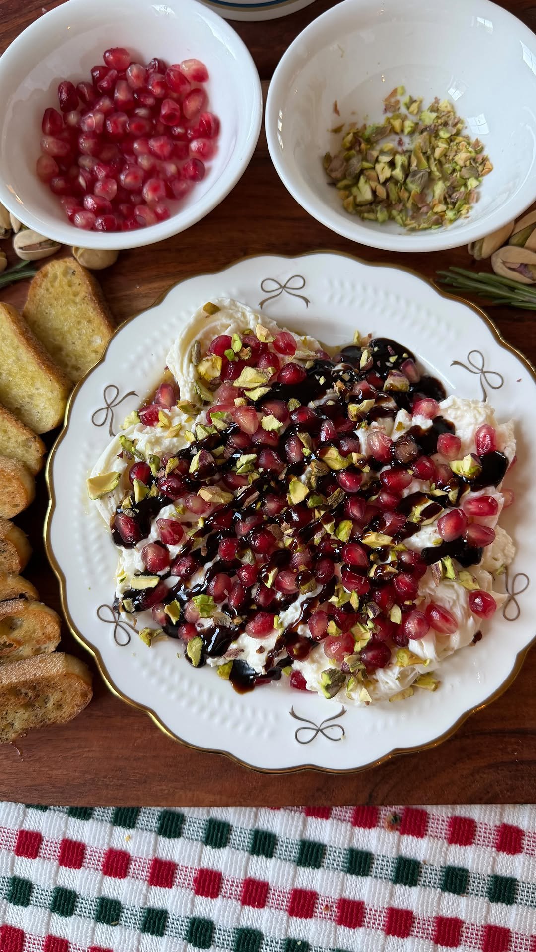 Pomegranate & Pistachio Burrata Dip