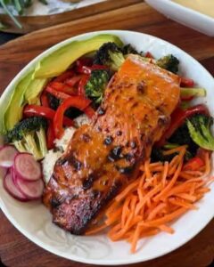 Sweet Hot Mustard Salmon