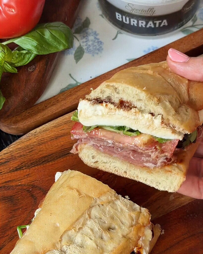 The Ultimate Italian Burrata Sandwich