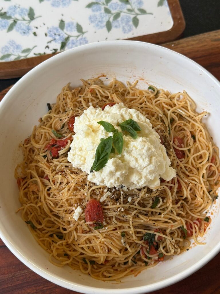 Tomato Basil Burrata Pasta