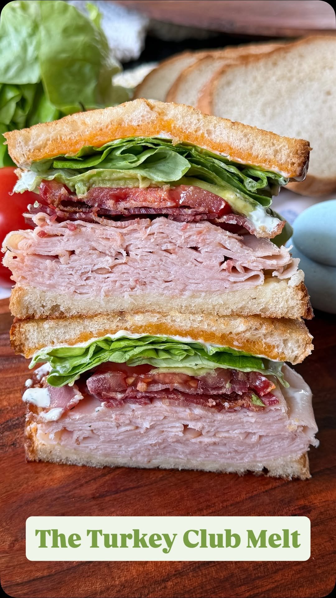 Turkey Club Melt Sandwich