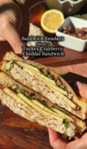 Turkey Cranberry Cheddar Sandwich