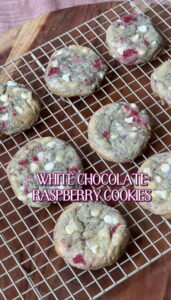 White Chocolate Raspberry Cookies