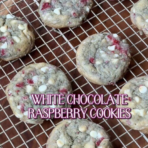 White Chocolate Raspberry Cookies