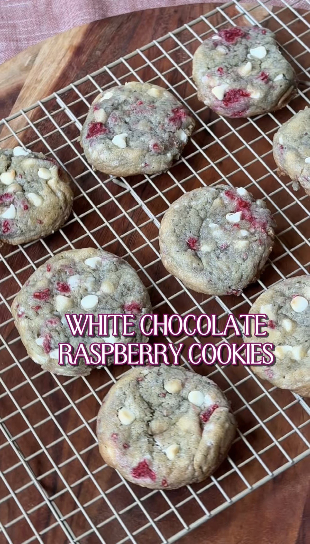 White Chocolate Raspberry Cookies